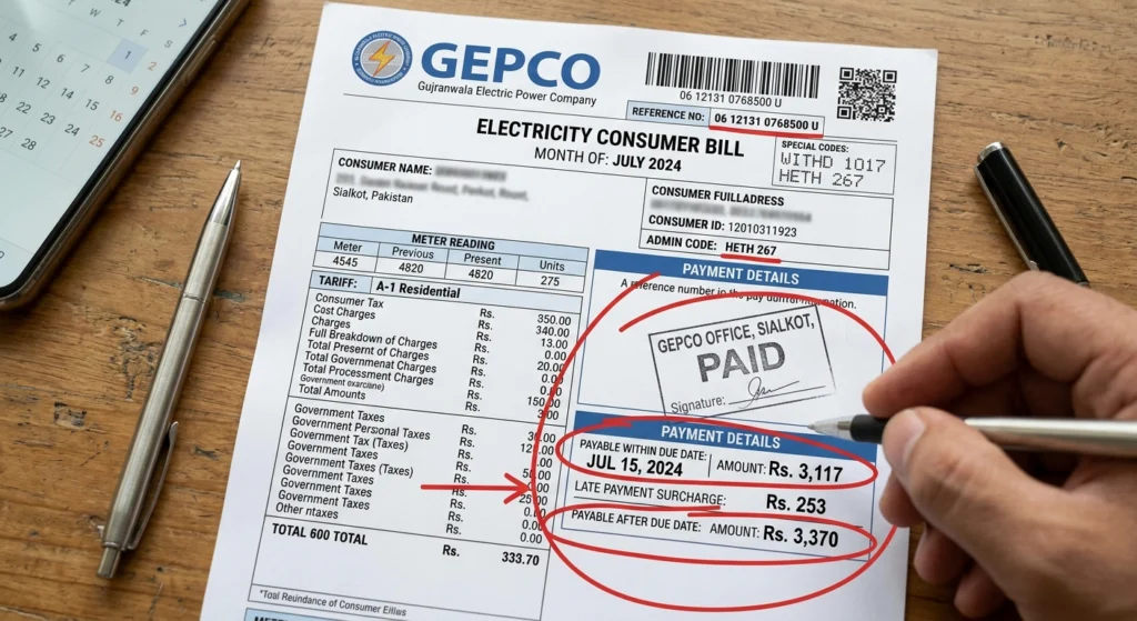 GEPCO Online Bill